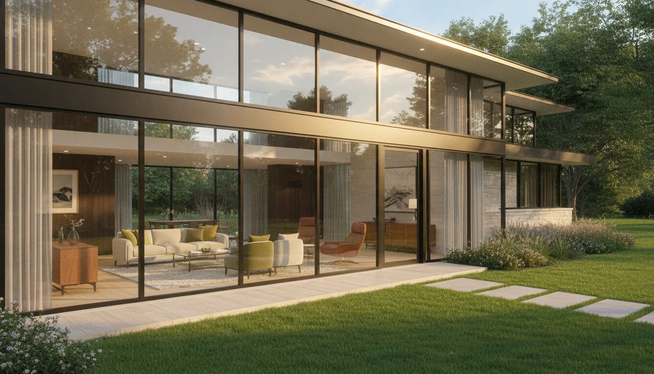Professional residential window film installation on a Chicagoland home with sunlit windows and green landscaping